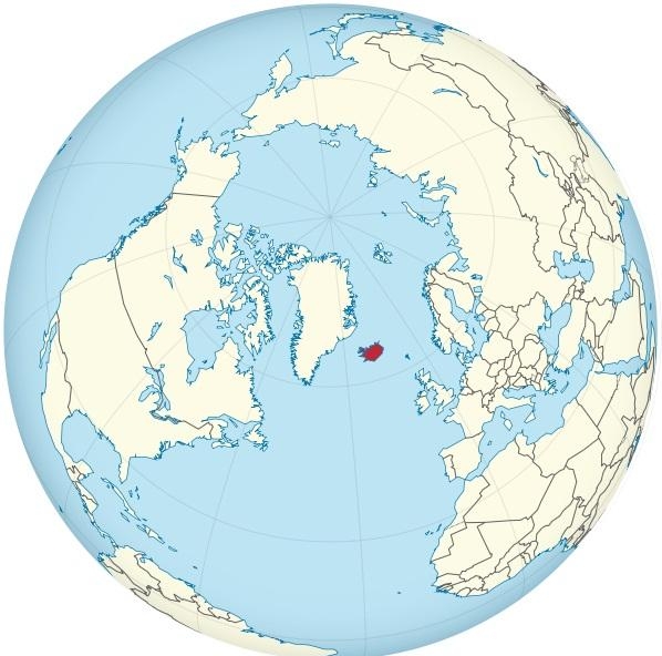 3. Исландия на карте